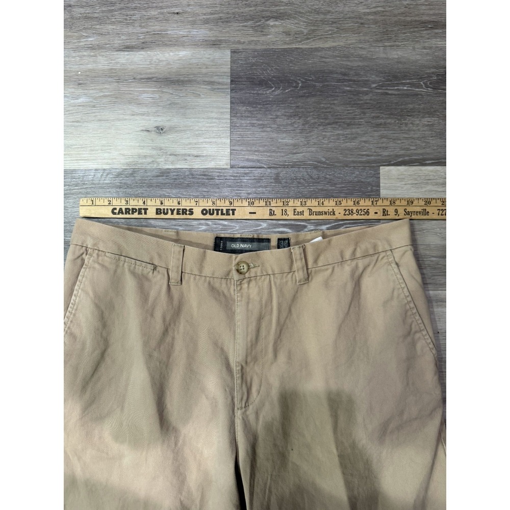 Old Navy Chino Pants Khaki Baggy Loose Fit Straight Leg Vintage Y2K Mens 38x32 - Picture 5 of 8